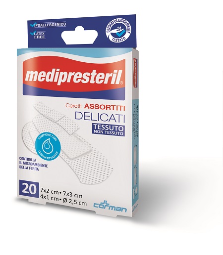 CEROTTO IN STRISCIA MEDIPRESTERIL DELICATO TNT 50X8CM - Farmadillo