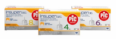 AGO PER PENNA DA INSULINA PIC INSUPEN GAUGE 33 4 MM 100 PEZZI - Farmadillo
