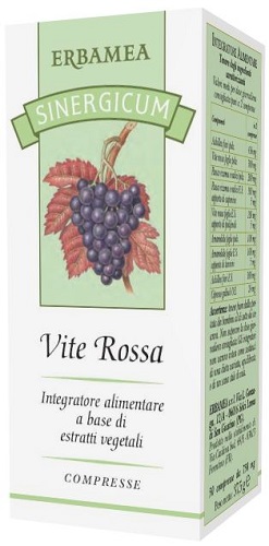 SINERGICUM VITE ROSSA 50 COMPRESSE - Farmadillo