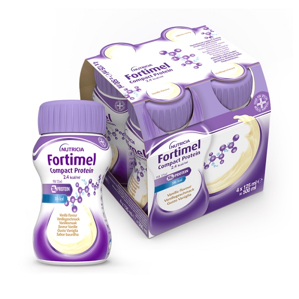 FORTIMEL COMPACT PROTEIN VANIGLIA 4 BOTTIGLIE DA 125 ML - Farmadillo