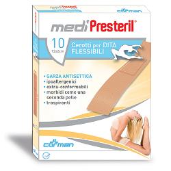 CEROTTO PER DITA MEDIPRESTERIL FLESSIBILE 12X2CM 10 PEZZI - Farmadillo