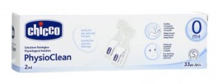 CHICCO PHYSIOCLEAN SOLUZIONE FISIOLOGICA 33 FLACONCINI 2 ML - Farmadillo
