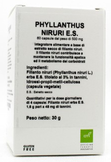 PHYLLANTHUS NIRURI ESTRATTO SECCO 60 CAPSULE - Farmadillo