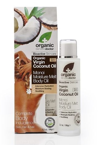 DR ORGANIC COCONUT OIL COCCO MONOI MOISTURE MELT BODY OIL OLIO CORPO 100 ML - Farmadillo
