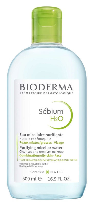 SEBIUM H2O ACQUA MICELLARE DETERGENTE PURIFICANTE 500 ML - Farmadillo