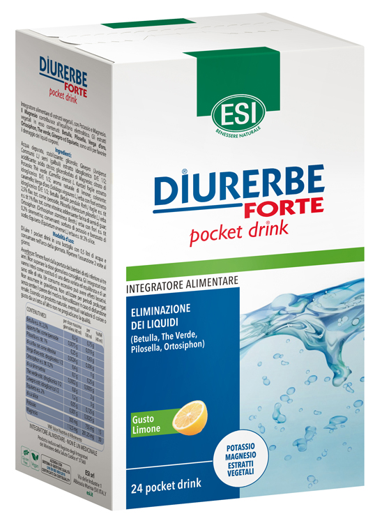 ESI DIURERBE FORTE POCKET DRINK LIMONE 24 X 20 ML - Farmadillo