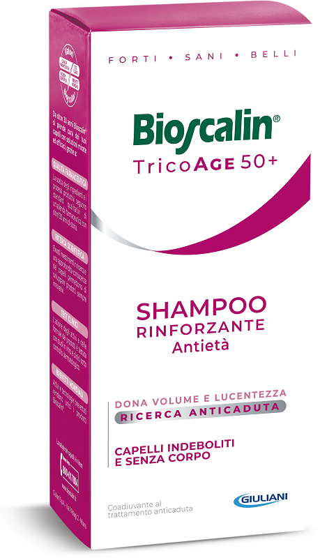 BIOSCALIN TRICOAGE SHAMPOO RINFORZANTE ANTIETA' 200 ML - Farmadillo