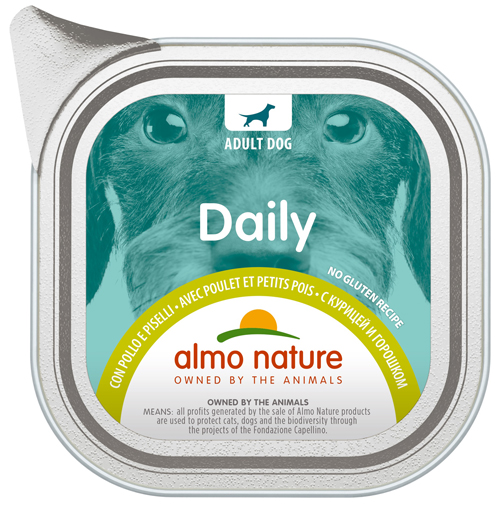 DAILY MENU DOGS CON POLLO E PISELLI 100 G - Farmadillo