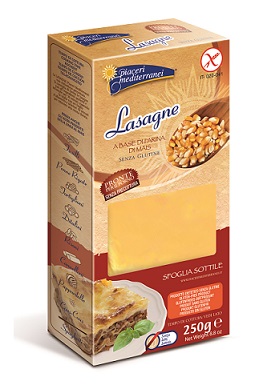 PIACERI MEDITERRANEI PASTA FARINA MAIS LASAGNE 250 G - Farmadillo