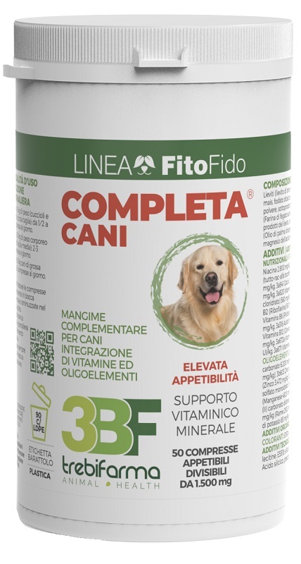 COMPLETA CANI 50 COMPRESSE BARATTOLO 75 G - Farmadillo