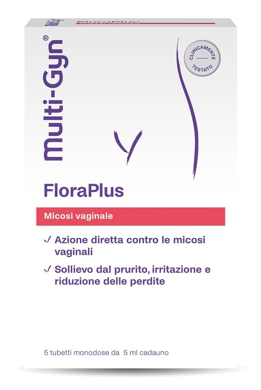 FLORAPLUS MULTI-GYN CANDIDOSI VAGINALE 5 TUBETTI X 5 ML - Farmadillo