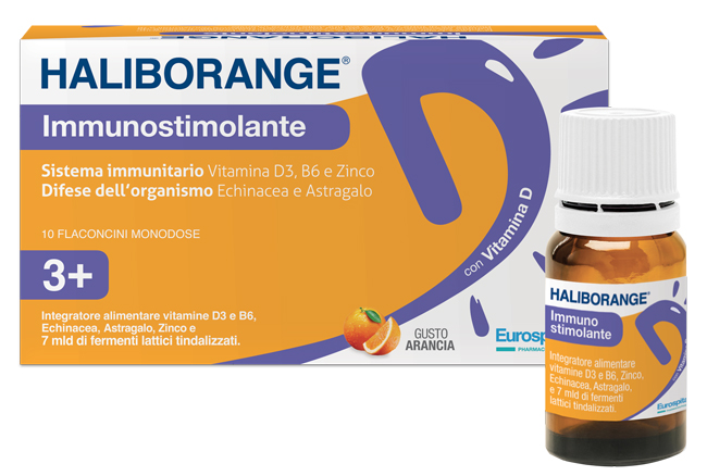 HALIBORANGE IMMUNOSTIMOLANTE 10 FLACONCINI 10 ML - Farmadillo