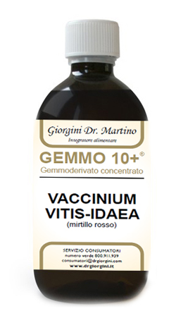 GEMMO 10+ MIRTILLO ROSSO LIQUIDO ANALCOLICO 500 ML - Farmadillo