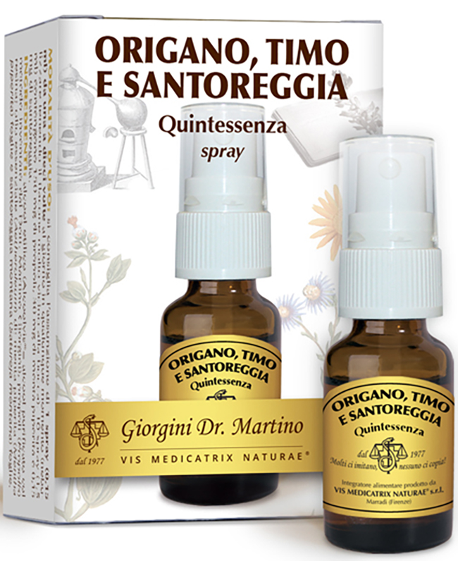 ORIGANO TIMO SANTOREGGIA QUINTESSENZA SPRAY 15 ML - Farmadillo
