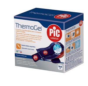 THERMOGEL CUSCINO TERAPIA CALDO FREDDO 10X26 CM CON FASCIA ELASTICA - Farmadillo