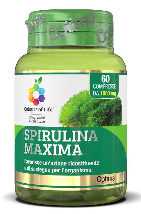 COLOURS OF LIFE SPIRULINA MAXIMA 60 COMPRESSE 1000 MG - Farmadillo