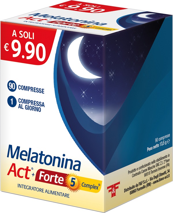 MELATONINA ACT+FORTE 5 COMPLEX 90 COMPRESSE - Farmadillo