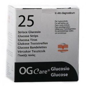 STRISCE MISURAZIONE GLICEMIA OGCARE 25 PEZZI - Farmadillo