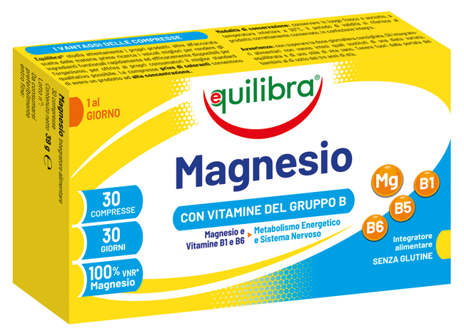 MAGNESIO CON VITAMINE GRUPPO B 30 COMPRESSE - Farmadillo