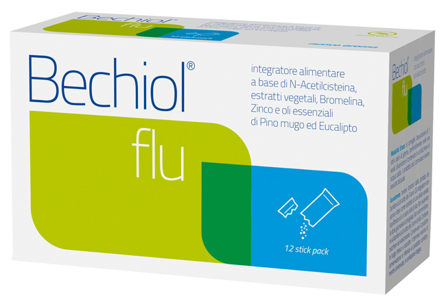BECHIOL FLU 12 BUSTINE STICK PACK - Farmadillo