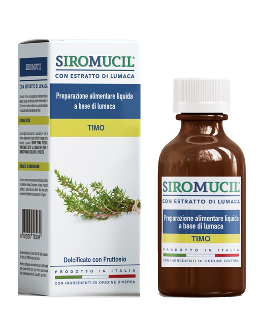 SIROMUCIL PREPARATO ALIMENTARE CON ESTRATTO DI LUMACA AL TIMO 150 ML - Farmadillo