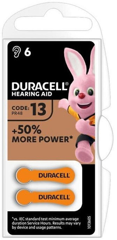 DURACELL EASY TAB 13 ARANCIO BATTERIA PER APPARECCHIO ACUSTICO - Farmadillo