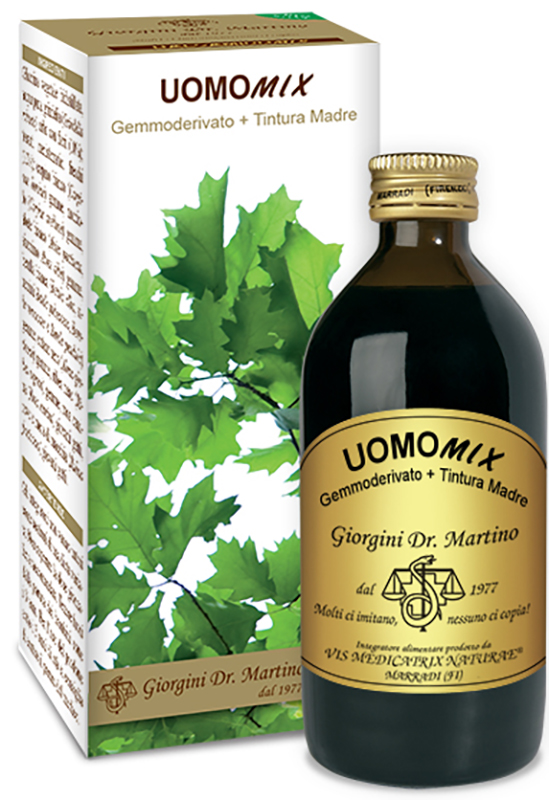 UOMOMIX GEMMODERIVATO + TINTURA MADRE SENZA ALCOOL 200 ML - Farmadillo