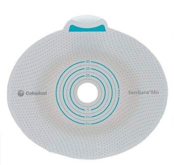 PLACCA PER UROSTOMIA COLOSTOMIA ILEOSTOMIA SENSURA MIO CLICK SISTEMA A DUE PEZZI FLANGIA 70 MM FORO RITAGLIABILE 10-65 MM 5 PEZZI - Farmadillo