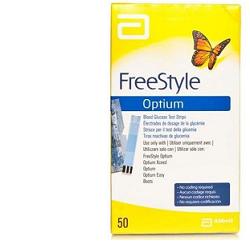 STRISCE MISURAZIONE GLICEMIA FREESTYLE OPTIUM TEST STRIPS 50 PEZZI SENZA CALIBRAZIONE - Farmadillo