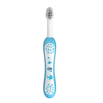 CHICCO SPAZZOLINO PRIMI DENTI DA LATTE AZZURRO 6-36 MESI - Farmadillo
