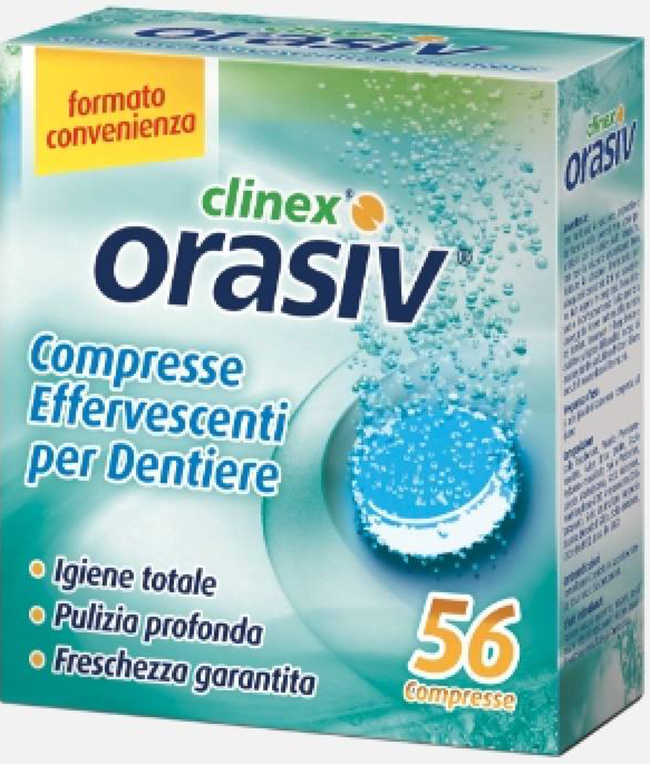 ORASIV CLINEX 56 COMPRESSE EFFERVESCENTI - Farmadillo
