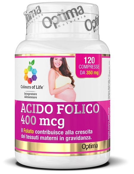 COLOURS OF LIFE ACIDO FOLICO 400 MCG 120 COMPRESSE 350 MG - Farmadillo