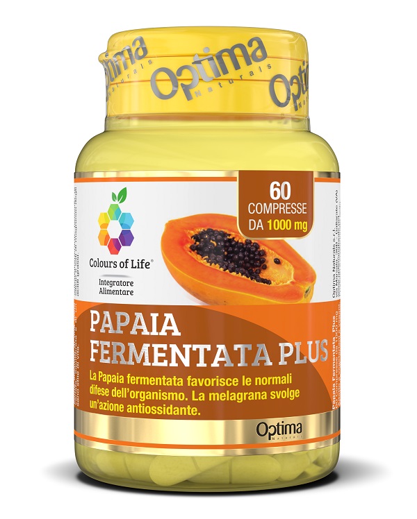COLOURS OF LIFE FERMENTA PAPAIA PLUS 60 COMPRESSE 1000 MG - Farmadillo