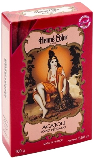 POLVERE HENNE ACAJOU ROSSO MOGANO HENNE COLOR POLVERE VEGETALE COLORANTE RIFLESSANTE 100 G - Farmadillo