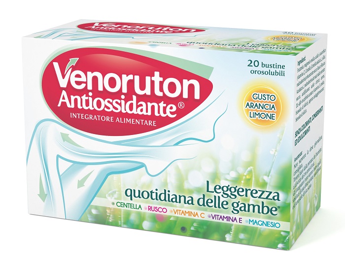 VENORUTON ANTIOSSIDANTE 20 BUSTINE OROSOLUBILI MONODOSE - Farmadillo