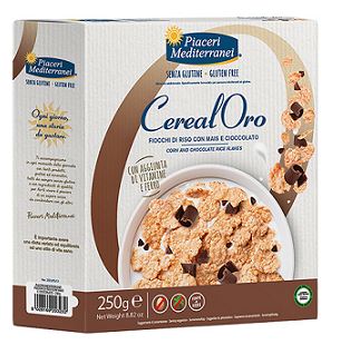 PIACERI MEDITERRANEI CEREALORO FIOCCHI RISO MAIS E CIOCCOLATO 250 G - Farmadillo