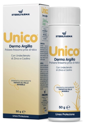 UNICO DERMO ARGILLA POLVERE SENZA TALCO 50 G - Farmadillo