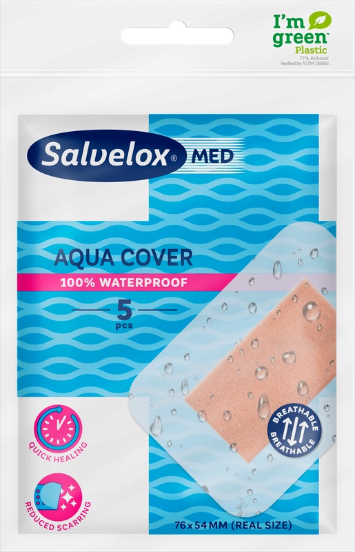 CEROTTO SALVELOX MED AQUA COVER 76X54MM 5 PEZZI - Farmadillo