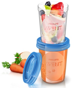 AVENT VASETTI VIA COPERCHIO 240 ML 5 PEZZI - Farmadillo