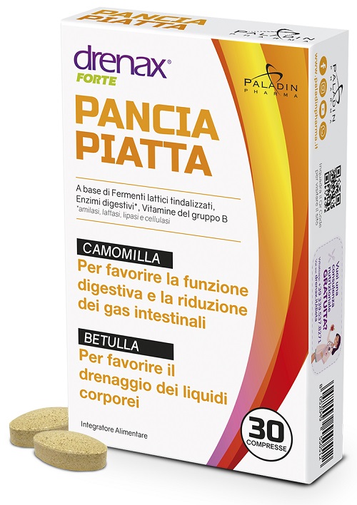 DRENAX FORTE PANCIA PIATTA 30 COMPRESSE - Farmadillo