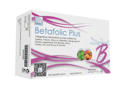 BETAFOLIC PLUS 30 CAPSULE ASTUCCIO 18,6 G - Farmadillo