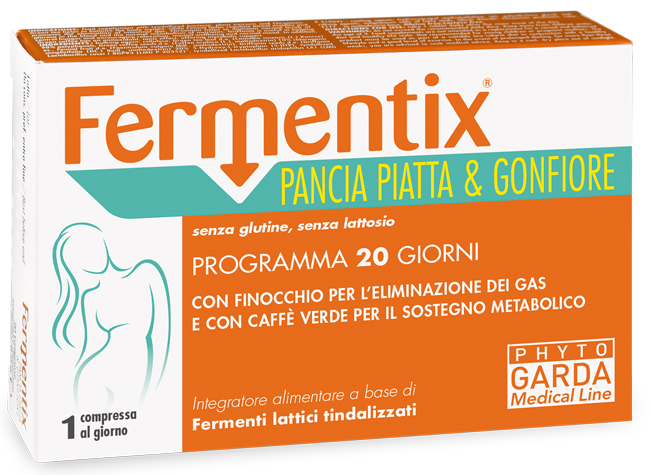 FERMENTIX PANCIA PIATTA E GONFIORE 20 COMPRESSE - Farmadillo