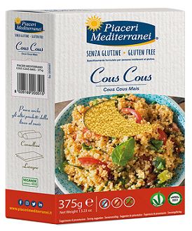 PIACERI MEDITERRANEI COUS COUS DI MAIS 375 G - Farmadillo