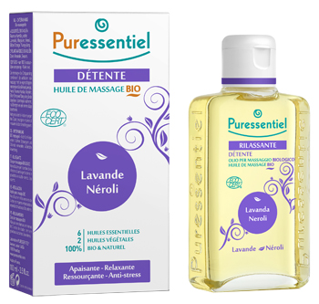 PURESSENTIEL OLIO MASSAGGIO BIO RILASSANTE - Farmadillo