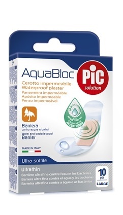 CEROTTO PIC AQUABLOC 25X72MM ANTIBATTERICO 10 PEZZI - Farmadillo