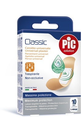 CEROTTO PIC CLASSIC 25X72 MM 10 ANTIBATTERICO 10 PEZZI - Farmadillo