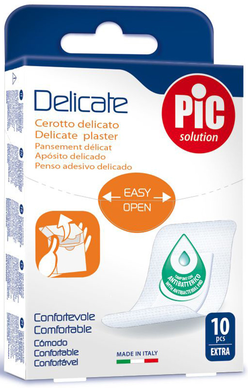 CEROTTO PIC DELICATE EXTRA ANTIBATTERICO 10 PEZZI - Farmadillo