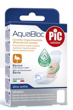 CEROTTO PIC AQUABLOC 10X12 STERILE ANTIBATTERICO 5 PEZZI - Farmadillo