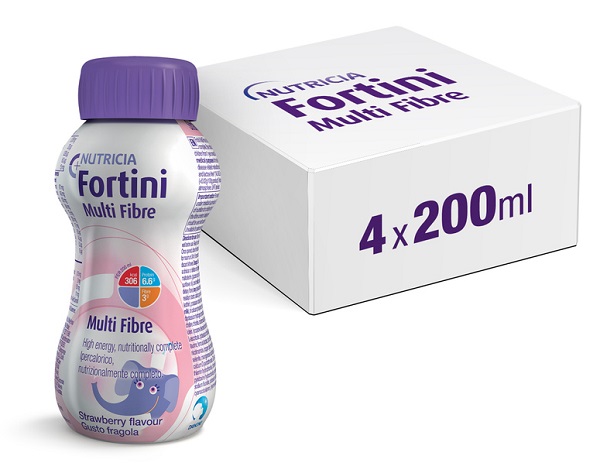 FORTINI MULTI FIBRE GUSTO FRAGOLA 200 ML - Farmadillo
