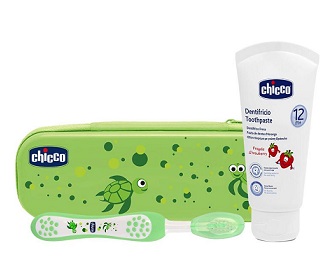 CHICCO SET DENTALE VERDE CON FLUORO - Farmadillo